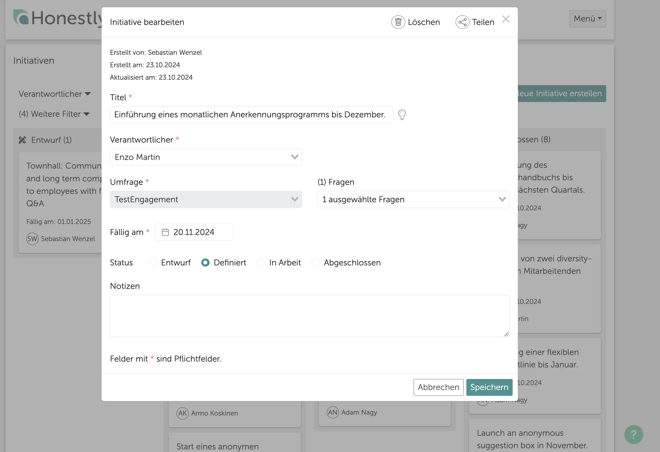 Document survey initiatives