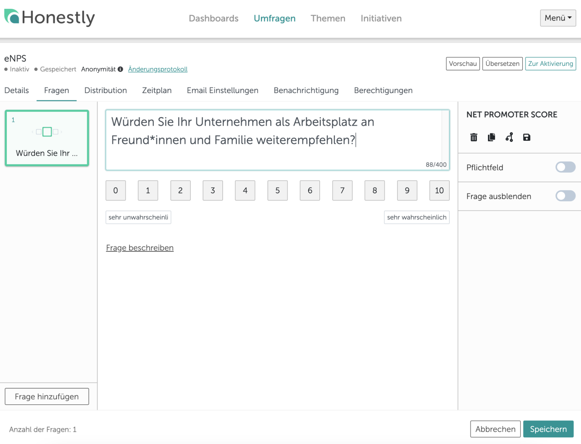 eNPS misst und berechnet